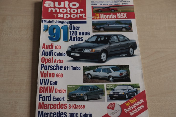 Deckblatt Auto Motor und Sport (18/1990)